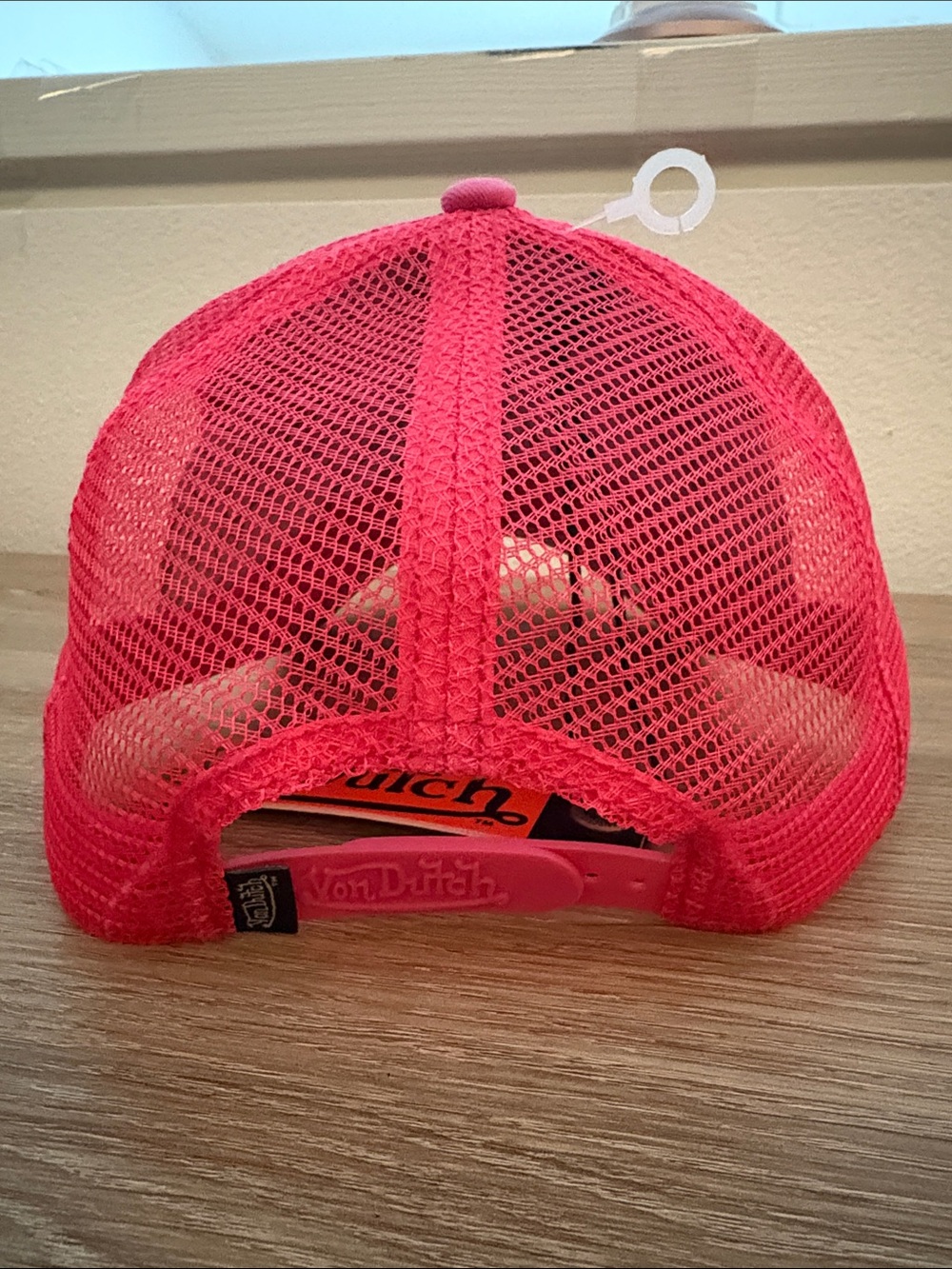 Von Dutch Hot Pink Logo Trucker Hat with Colorful Patch Prints - Picture 3 of 6